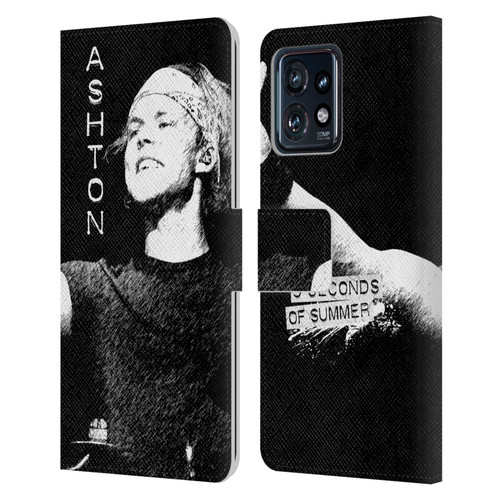 5 Seconds of Summer Solos BW Ashton Leather Book Wallet Case Cover For Motorola Moto Edge 40 Pro