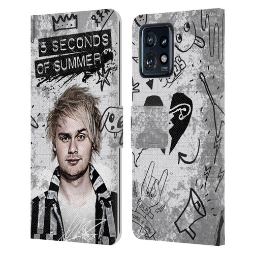 5 Seconds of Summer Solos Vandal Mikey Leather Book Wallet Case Cover For Motorola Moto Edge 40 Pro