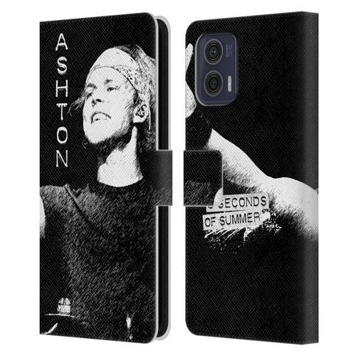 5 Seconds of Summer Solos BW Ashton Leather Book Wallet Case Cover For Motorola Moto G73 5G