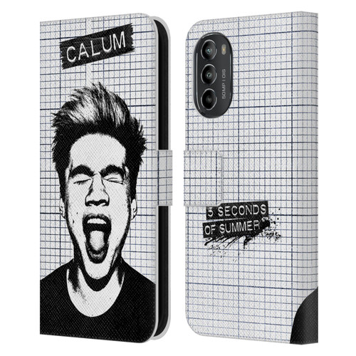 5 Seconds of Summer Solos Grained Calum Leather Book Wallet Case Cover For Motorola Moto G82 5G