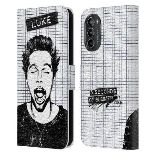 5 Seconds of Summer Solos Grained Luke Leather Book Wallet Case Cover For Motorola Moto G82 5G