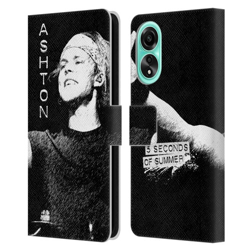 5 Seconds of Summer Solos BW Ashton Leather Book Wallet Case Cover For OPPO A78 4G