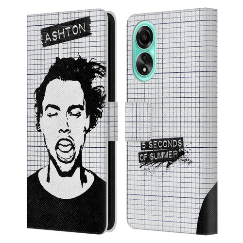 5 Seconds of Summer Solos Grained Ashton Leather Book Wallet Case Cover For OPPO A78 4G