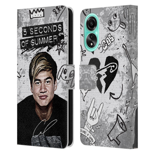 5 Seconds of Summer Solos Vandal Calum Leather Book Wallet Case Cover For OPPO A78 4G