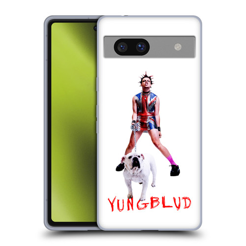 Yungblud Graphics Strawberry Lipstick Soft Gel Case for Google Pixel 7a