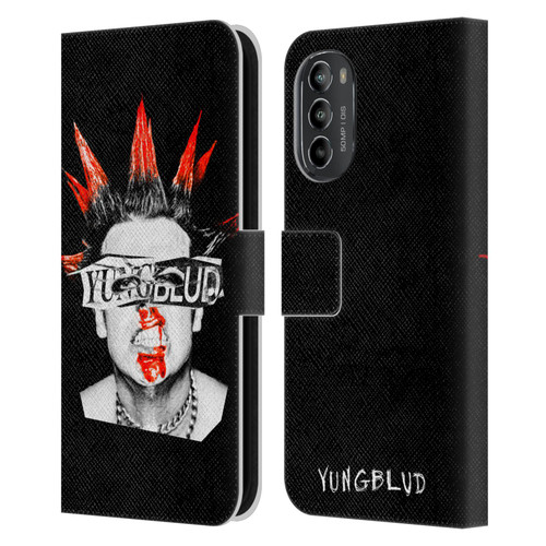Yungblud Graphics Face Leather Book Wallet Case Cover For Motorola Moto G82 5G