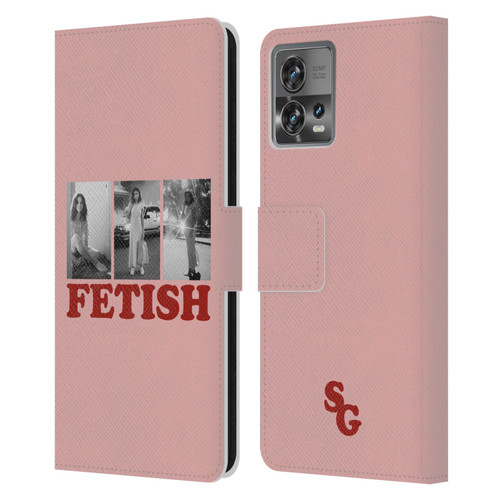 Selena Gomez Fetish Black & White Album Photos Leather Book Wallet Case Cover For Motorola Moto Edge 30 Fusion