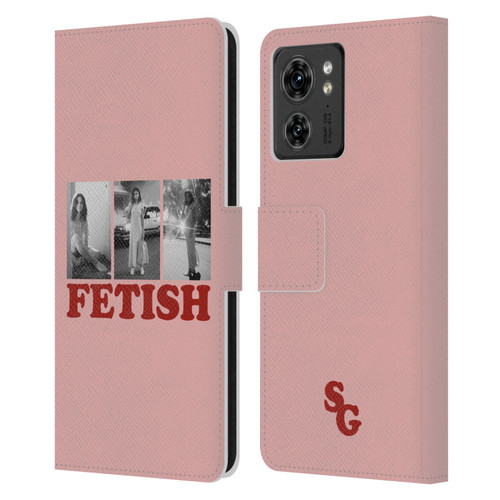 Selena Gomez Fetish Black & White Album Photos Leather Book Wallet Case Cover For Motorola Moto Edge 40