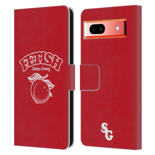 Selena Gomez Key Art Fetish Peach Mono Leather Book Wallet Case Cover For Google Pixel 7a