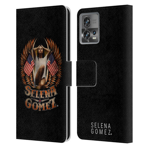 Selena Gomez Revival Biker Fashion Leather Book Wallet Case Cover For Motorola Moto Edge 30 Fusion