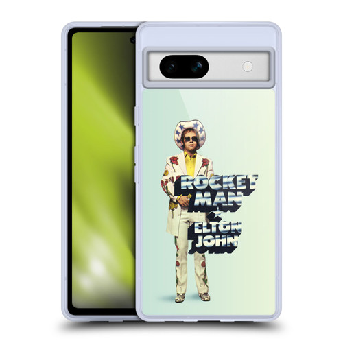 Elton John Artwork Rocket Man Single Soft Gel Case for Google Pixel 7a