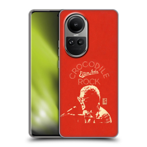 Elton John Artwork Crocodile Rock Single Soft Gel Case for OPPO Reno10 5G / Reno10 Pro 5G