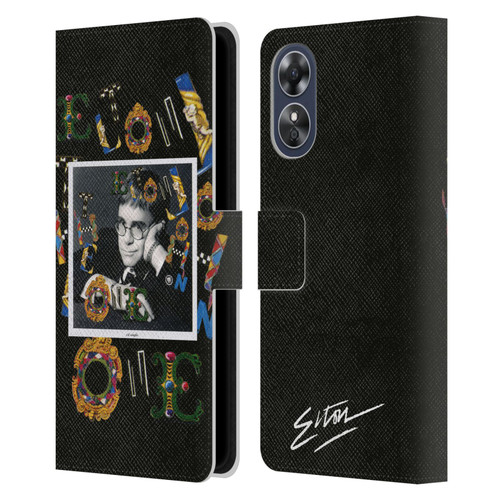 Elton John Artwork The One Single Leather Book Wallet Case Cover For OPPO A17
