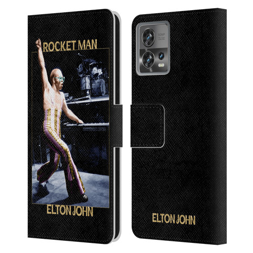 Elton John Rocketman Key Art 3 Leather Book Wallet Case Cover For Motorola Moto Edge 30 Fusion