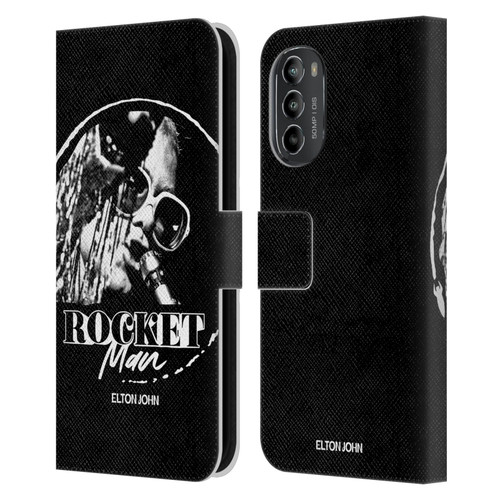 Elton John Rocketman Key Art 4 Leather Book Wallet Case Cover For Motorola Moto G82 5G