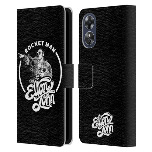 Elton John Rocketman Key Art 2 Leather Book Wallet Case Cover For OPPO A17