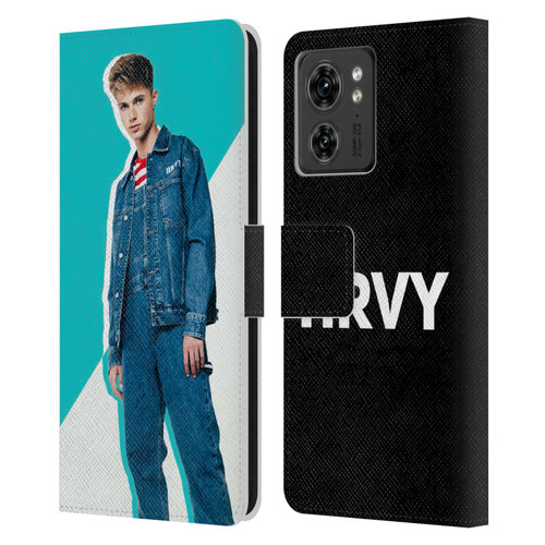 HRVY Graphics Calendar 8 Leather Book Wallet Case Cover For Motorola Moto Edge 40