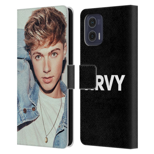 HRVY Graphics Calendar 4 Leather Book Wallet Case Cover For Motorola Moto G73 5G