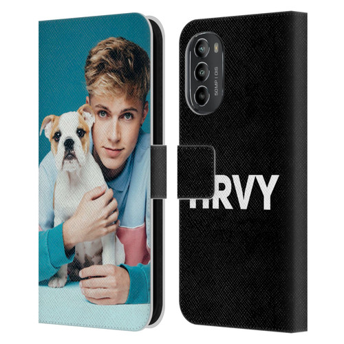 HRVY Graphics Calendar 10 Leather Book Wallet Case Cover For Motorola Moto G82 5G