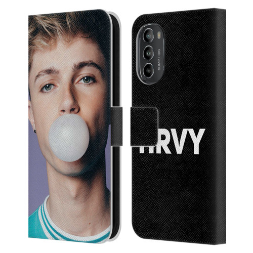 HRVY Graphics Calendar 2 Leather Book Wallet Case Cover For Motorola Moto G82 5G