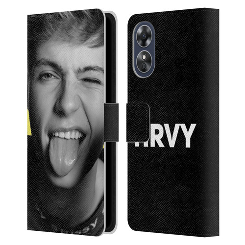 HRVY Graphics Calendar 5 Leather Book Wallet Case Cover For OPPO A17