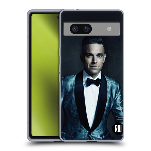Robbie Williams Calendar Dark Background Soft Gel Case for Google Pixel 7a