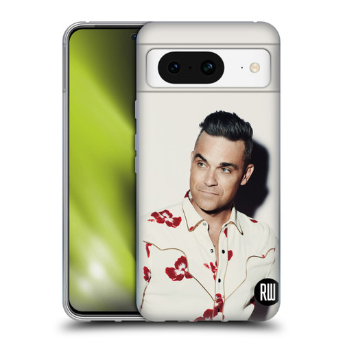 Robbie Williams Calendar Floral Shirt Soft Gel Case for Google Pixel 8