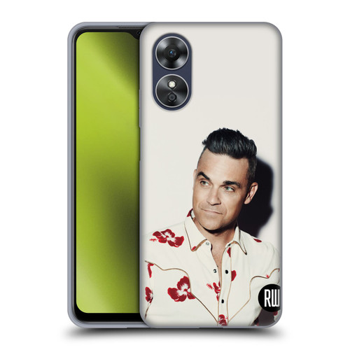 Robbie Williams Calendar Floral Shirt Soft Gel Case for OPPO A17