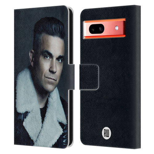 Robbie Williams Calendar Leather Jacket Leather Book Wallet Case Cover For Google Pixel 7a