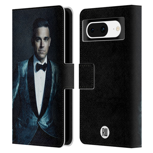 Robbie Williams Calendar Dark Background Leather Book Wallet Case Cover For Google Pixel 8