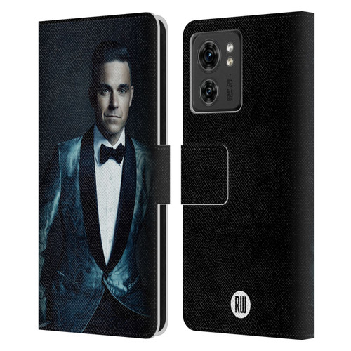 Robbie Williams Calendar Dark Background Leather Book Wallet Case Cover For Motorola Moto Edge 40