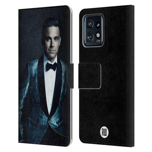 Robbie Williams Calendar Dark Background Leather Book Wallet Case Cover For Motorola Moto Edge 40 Pro