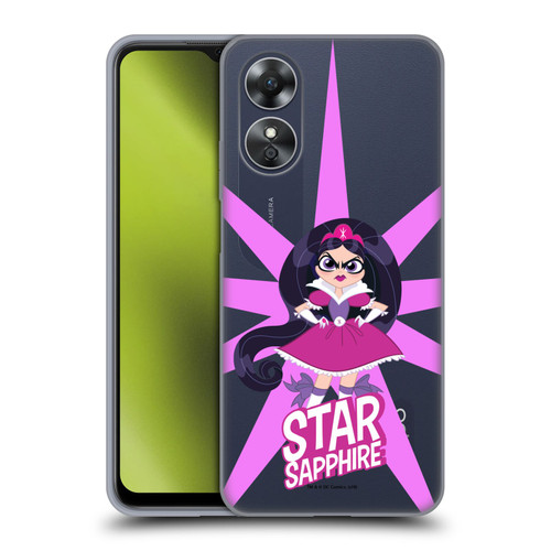 DC Super Hero Girls Characters Star Sapphire Soft Gel Case for OPPO A17