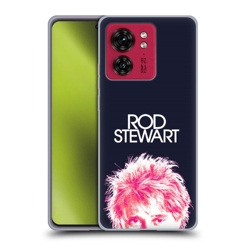 Rod Stewart Art Neon Soft Gel Case for Motorola Moto Edge 40