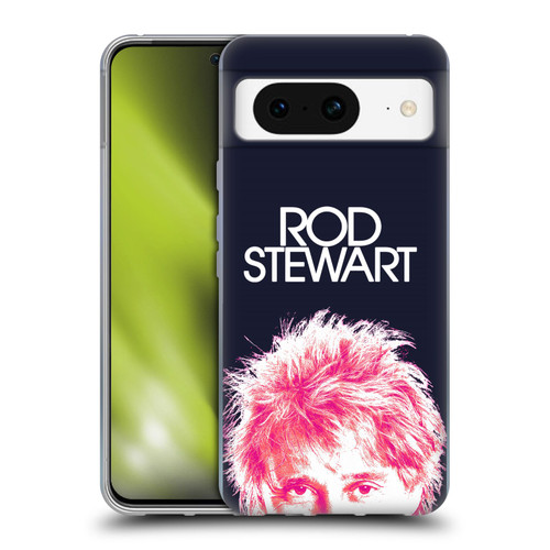 Rod Stewart Art Neon Soft Gel Case for Google Pixel 8