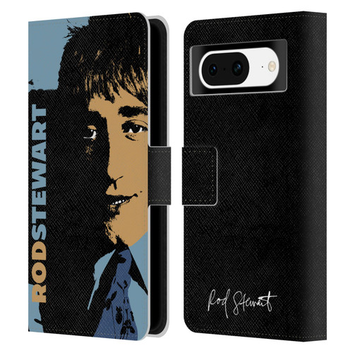 Rod Stewart Art Yesterday Retro Leather Book Wallet Case Cover For Google Pixel 8