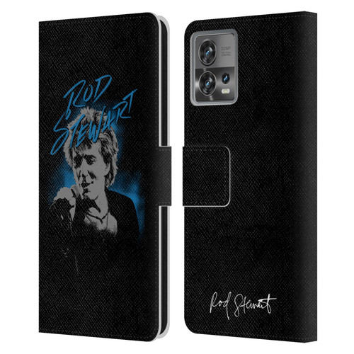 Rod Stewart Art Scribble Leather Book Wallet Case Cover For Motorola Moto Edge 30 Fusion