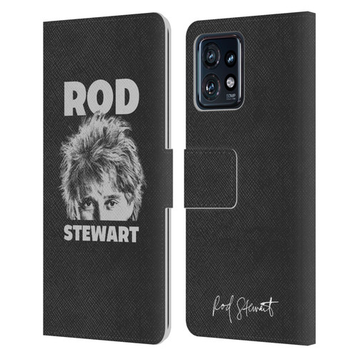 Rod Stewart Art Black And White Leather Book Wallet Case Cover For Motorola Moto Edge 40 Pro