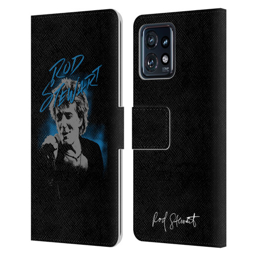 Rod Stewart Art Scribble Leather Book Wallet Case Cover For Motorola Moto Edge 40 Pro