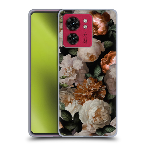 UtArt Antique Flowers Carnations And Garden Roses Soft Gel Case for Motorola Moto Edge 40