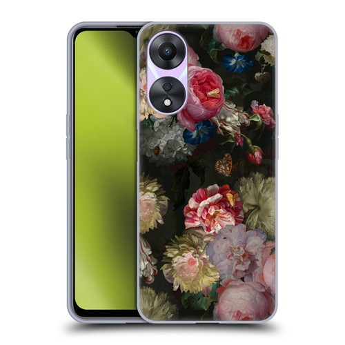 UtArt Antique Flowers Bouquet Soft Gel Case for OPPO A78 4G