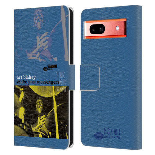 Blue Note Records Albums Art Blakey The Big Beat Leather Book Wallet Case Cover For Google Pixel 7a