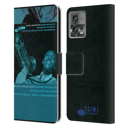 Blue Note Records Albums Hunk Mobley Soul Station Leather Book Wallet Case Cover For Motorola Moto Edge 30 Fusion