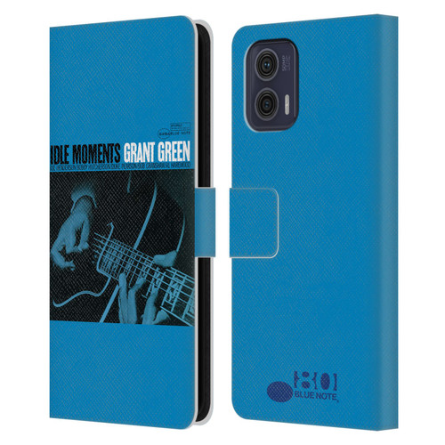 Blue Note Records Albums Grant Green Idle Moments Leather Book Wallet Case Cover For Motorola Moto G73 5G