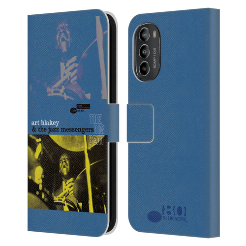 Blue Note Records Albums Art Blakey The Big Beat Leather Book Wallet Case Cover For Motorola Moto G82 5G