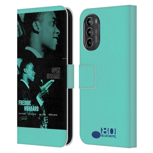 Blue Note Records Albums Freddie Hubbard Open Sesame Leather Book Wallet Case Cover For Motorola Moto G82 5G