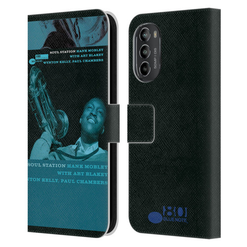 Blue Note Records Albums Hunk Mobley Soul Station Leather Book Wallet Case Cover For Motorola Moto G82 5G