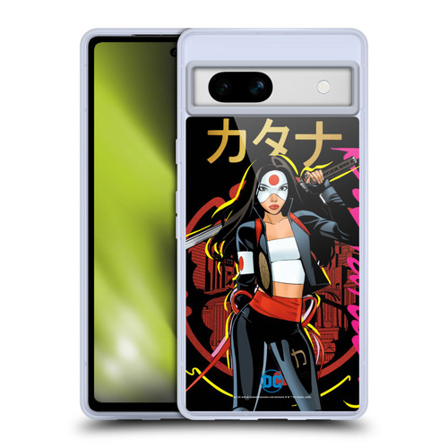 DC Women Core Compositions Katana Soft Gel Case for Google Pixel 7a