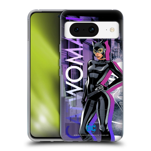 DC Women Core Compositions Catwoman Soft Gel Case for Google Pixel 8