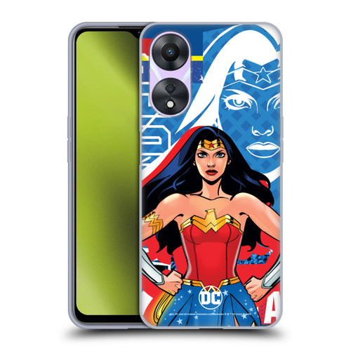 DC Women Core Compositions Wonder Woman Soft Gel Case for OPPO A78 5G